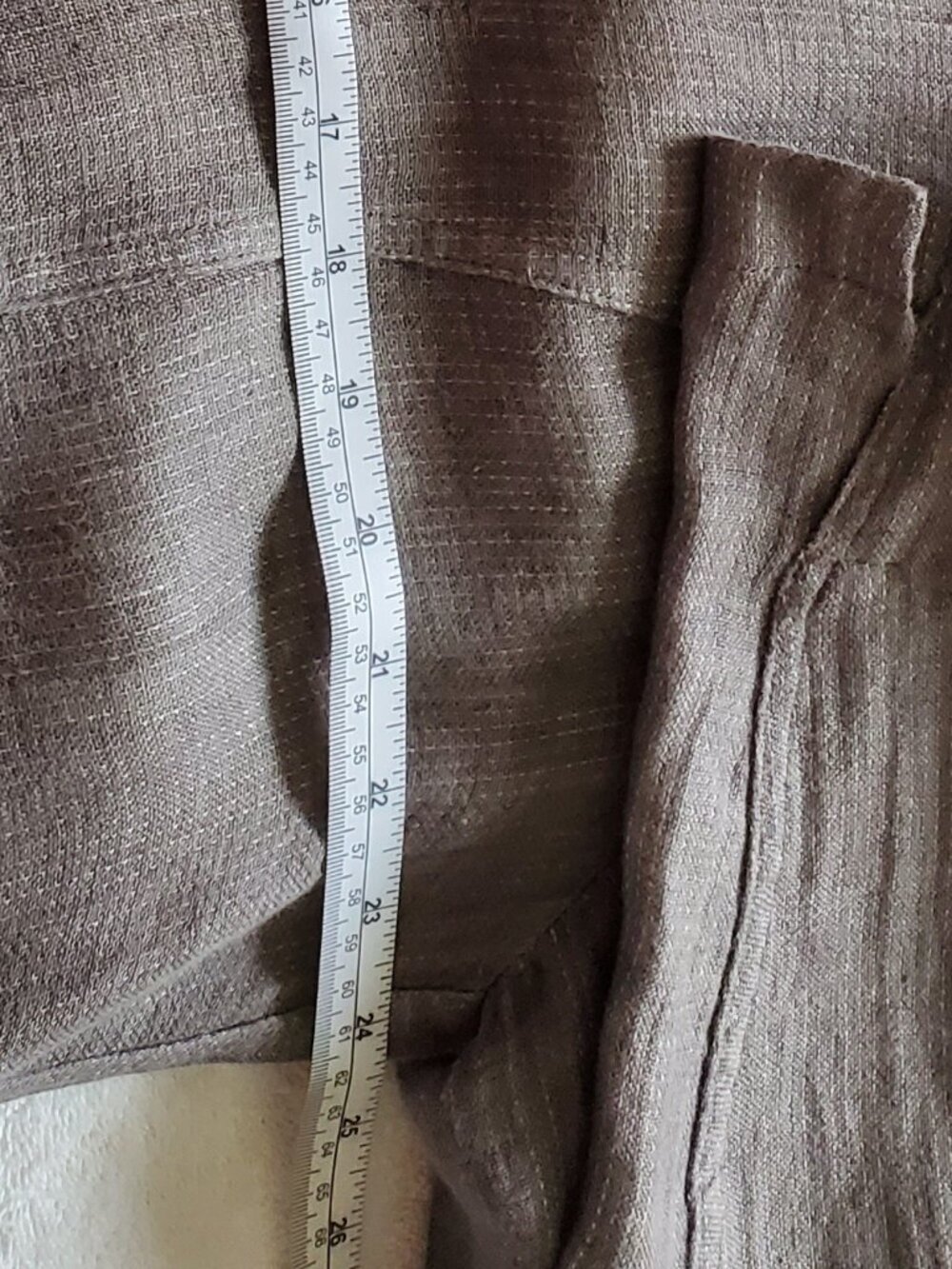Eileen Fisher woven women’s grey Irish linen tunic/coat dress/cardigan sz 1X. - Picture 3 of 7